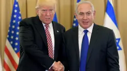 بنيامين نتنياهو والرئيس الأمريكي دونالد ترامب