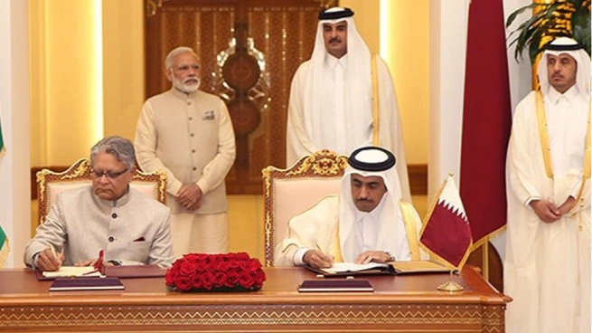 تعاون إقتصادي بين قطر والهند