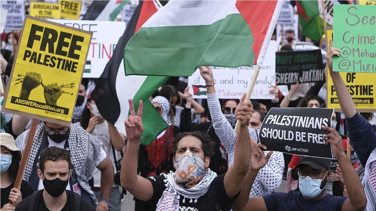 مسيرة مؤيدة للفلسطينيين في أمريكا ضمن فعاليات مهرجان صندانس