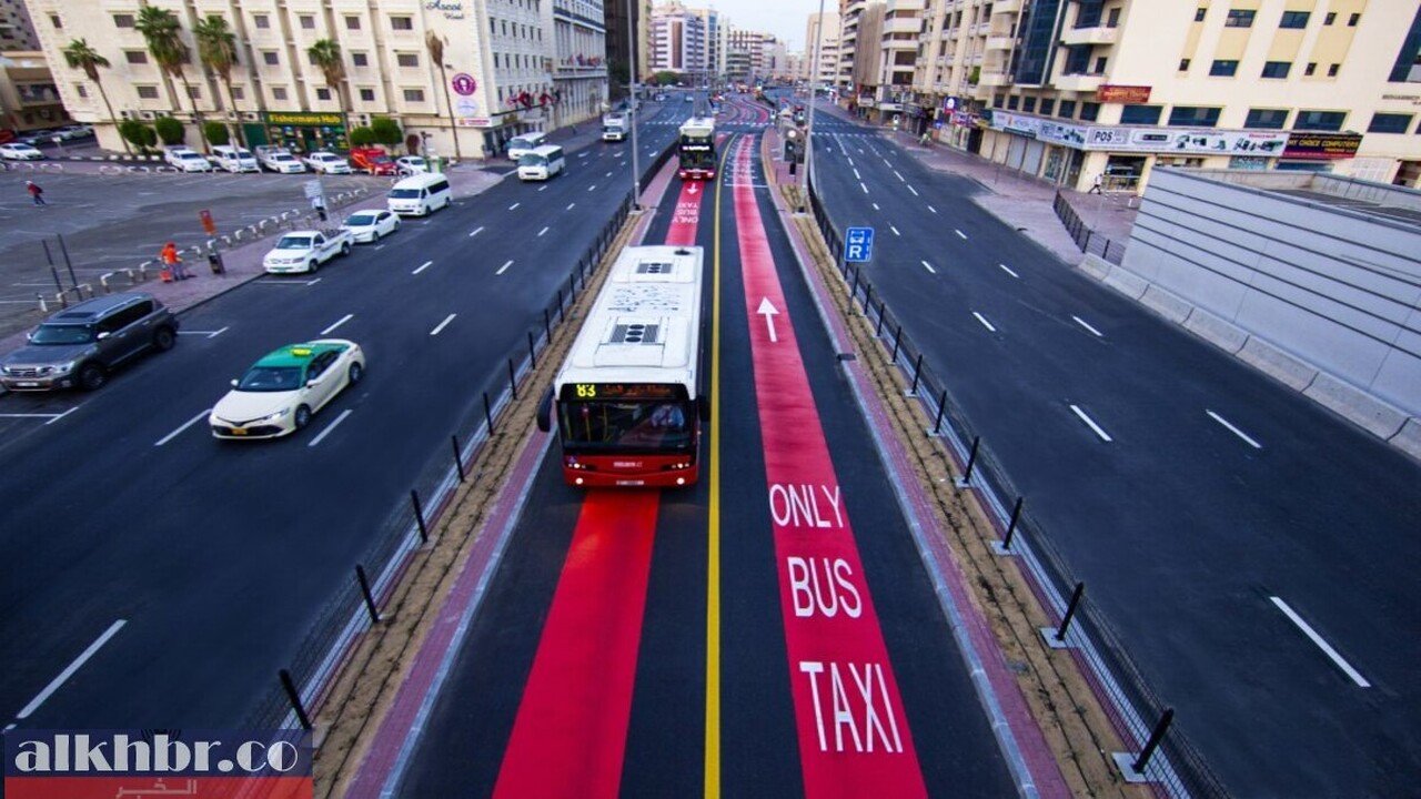 Dubai Authority announces the construction of new lanes for buses and taxis